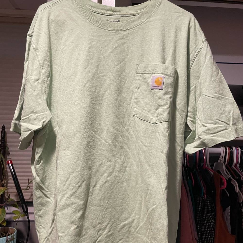 Carhartt Men's Green Pocket T-Shirt